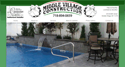 Desktop Screenshot of middlevillageconstruction.com